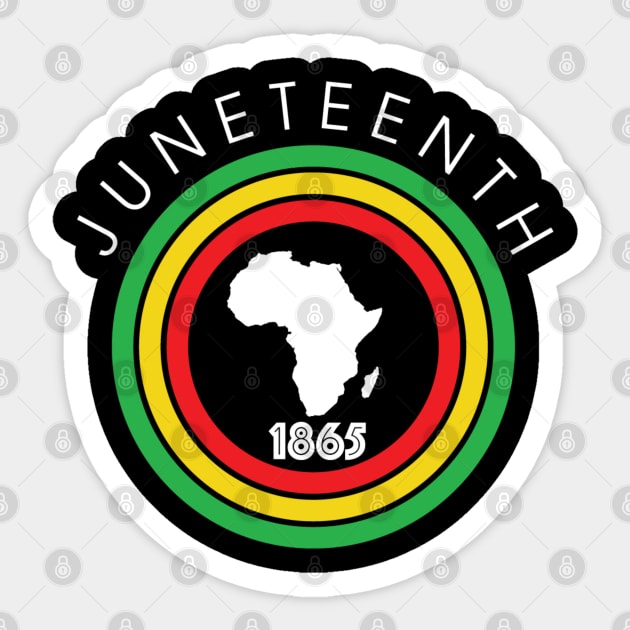 Juneteenth 1865, Black History Sticker by UrbanLifeApparel